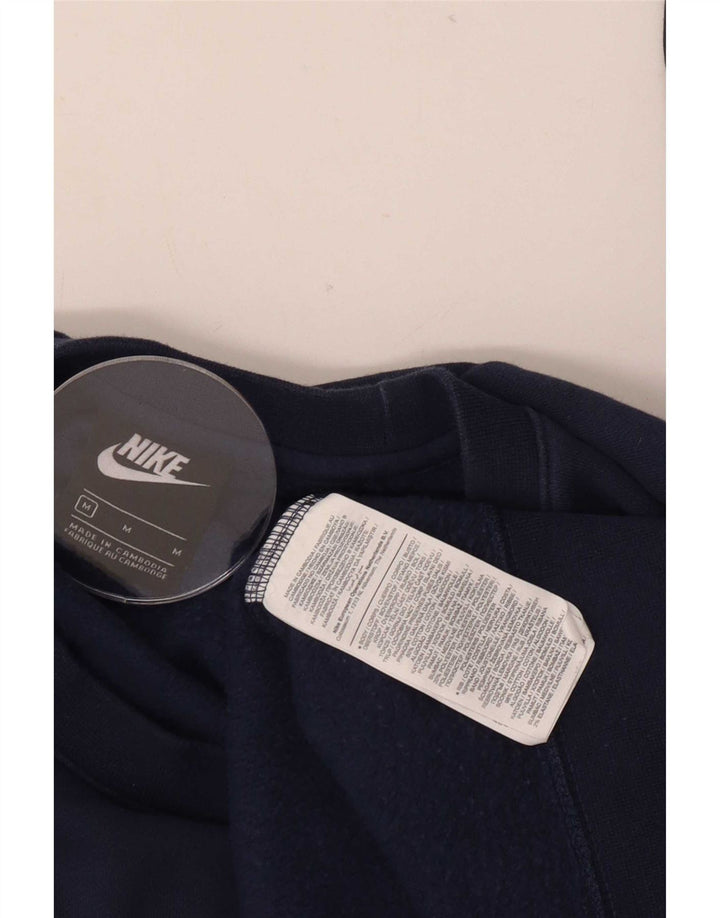 Nike Mens Graphic Sweatshirt Jumper Medium Navy Blue Cotton