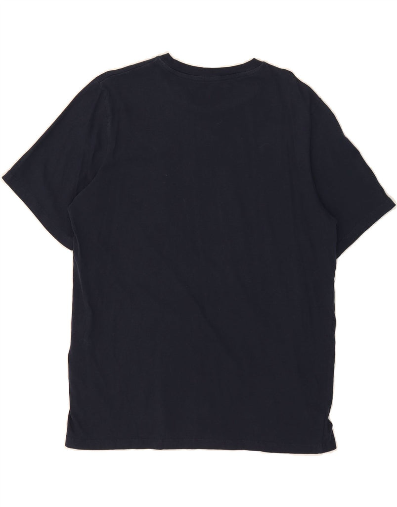 JACK & JONES Mens Graphic T-Shirt Top XL Navy Blue Cotton Vintage Jack & Jones and Second-Hand Jack & Jones from Messina Hembry 