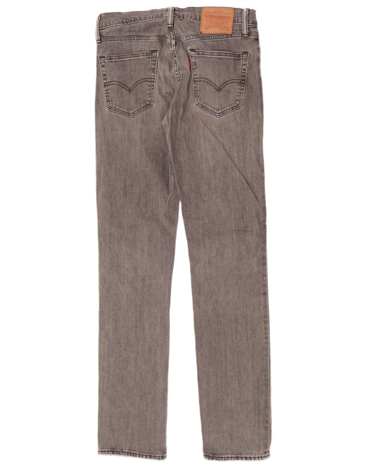 Levi's Mens 511 Slim Jeans W31 L34 Grey Cotton