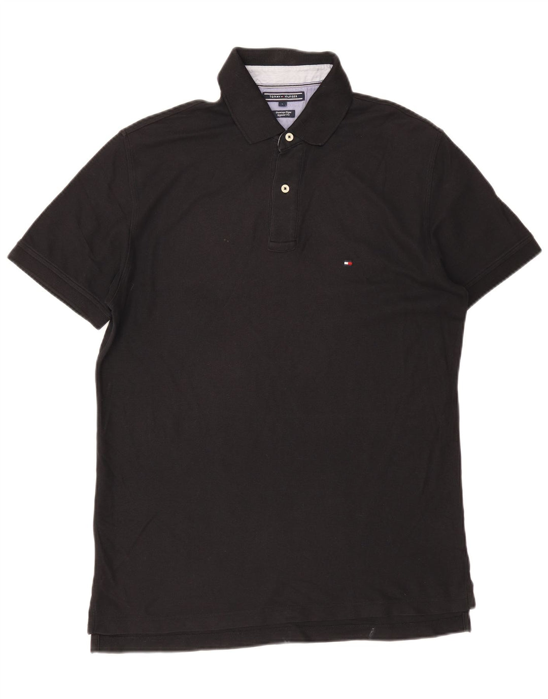 Tommy Hilfiger Mens Regular Fit Polo Shirt Large Navy Blue