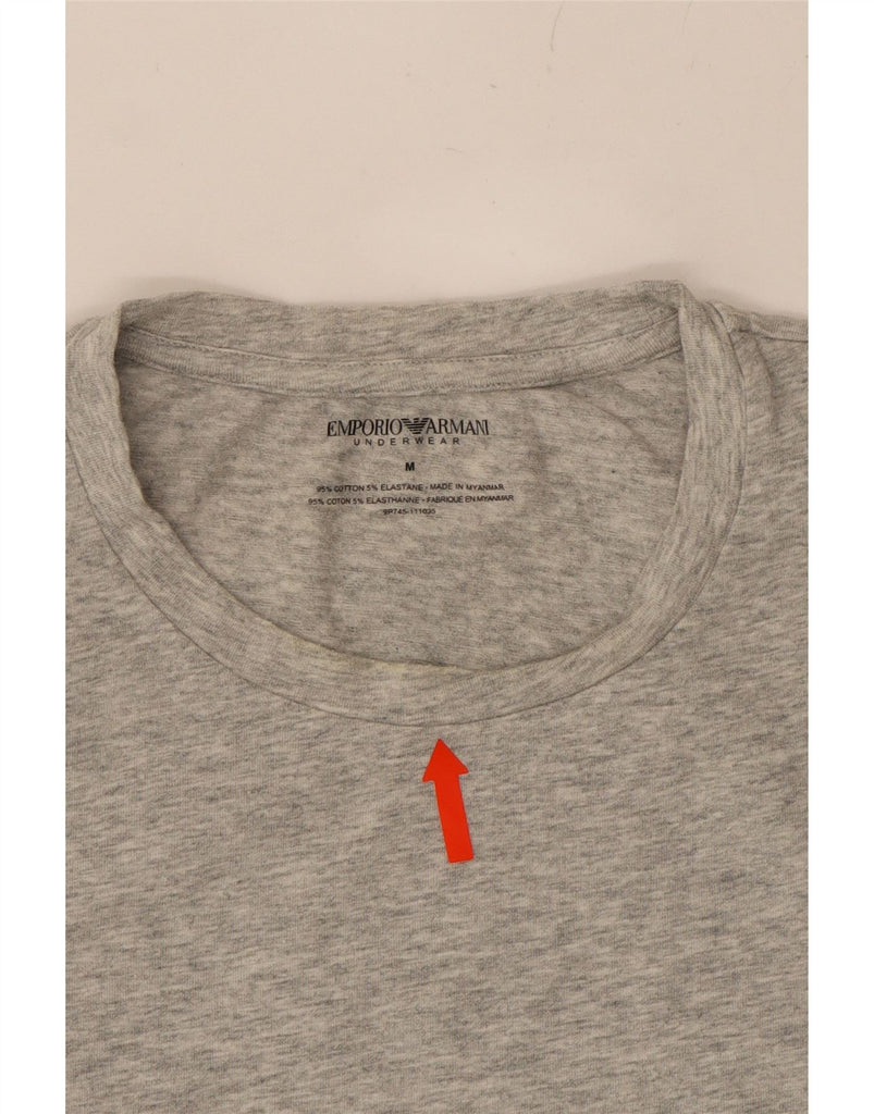 EMPORIO ARMANI Womens Underwear Graphic T-Shirt Top UK 12 Medium Grey Vintage Emporio Armani and Second-Hand Emporio Armani from Messina Hembry 