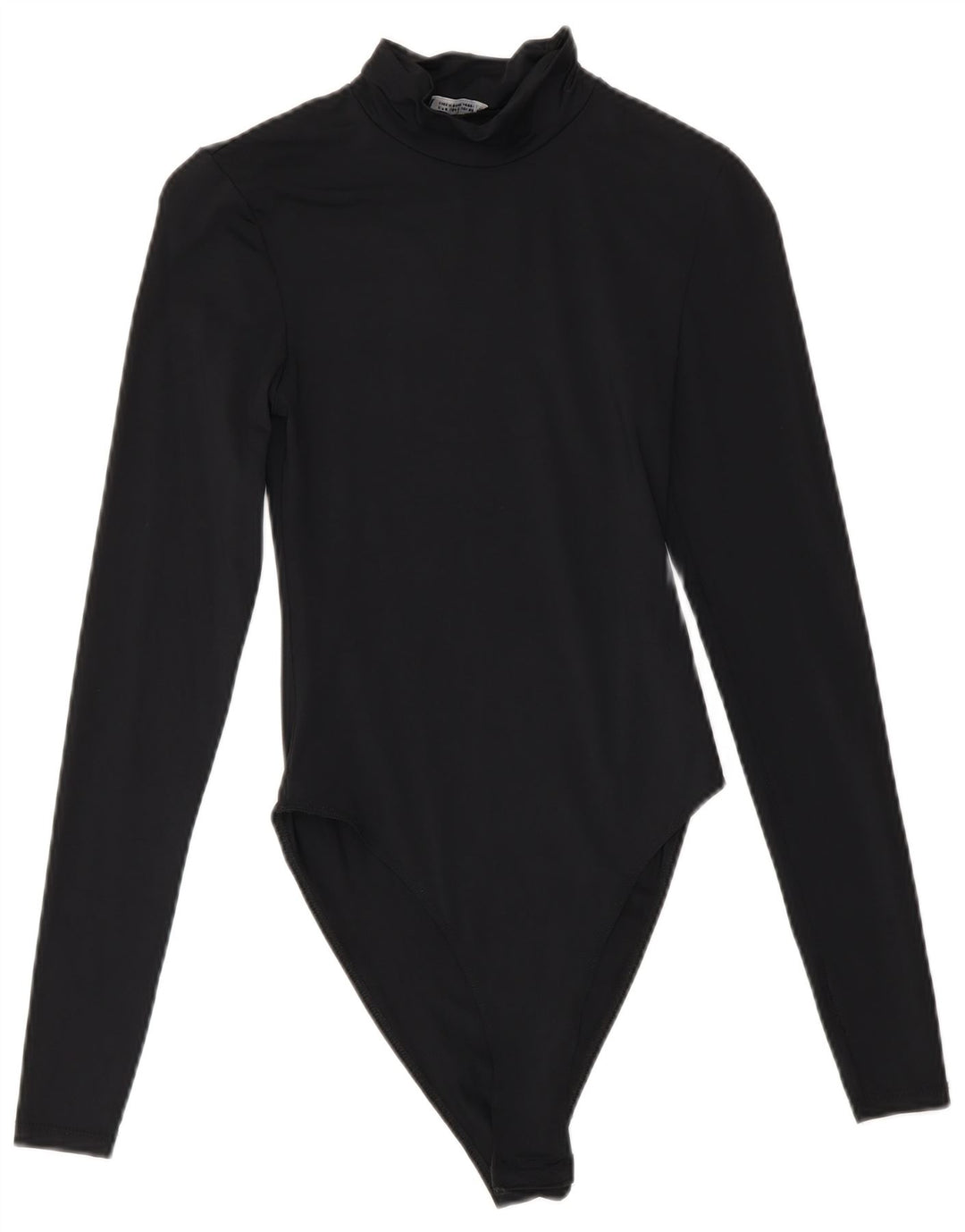 Zara Womens Long Sleeve Bodysuit UK 8 Small Black Polyamide