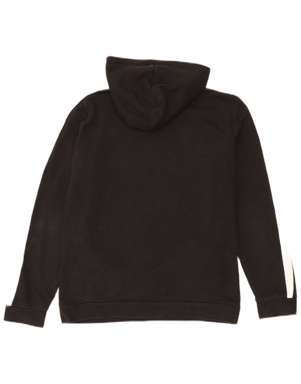 Puma Boys Graphic Hoodie Jumper 15-16 Years  Black Colourblock Cotton
