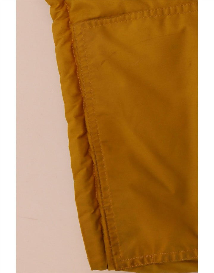 Edelweiss Mens Hooded Padded Jacket UK 40 Large Yellow Polyester