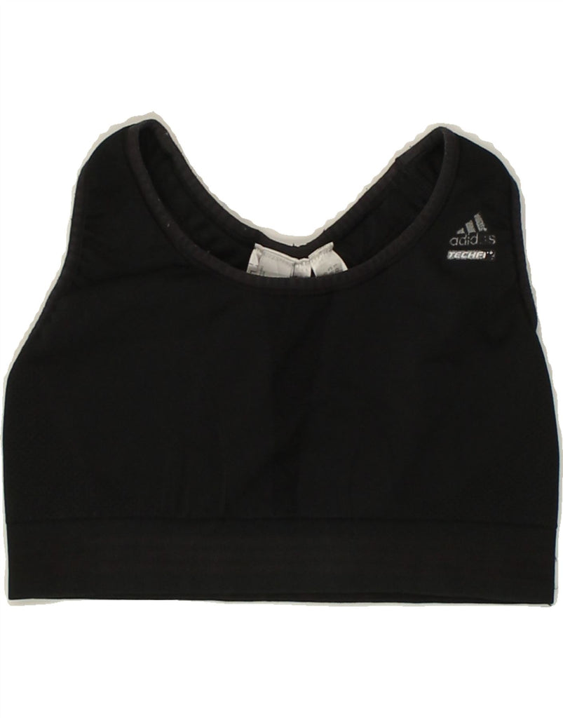 ADIDAS Womens Climacool Sport Bra Top UK 8 Small Black Polyester Vintage Adidas and Second-Hand Adidas from Messina Hembry 