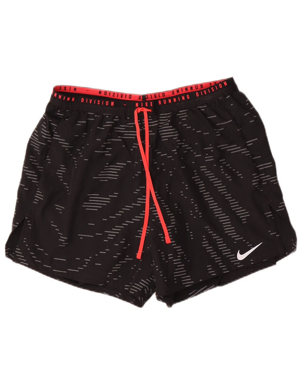 Nike Mens Graphic Sport Shorts Medium Black Geometric
