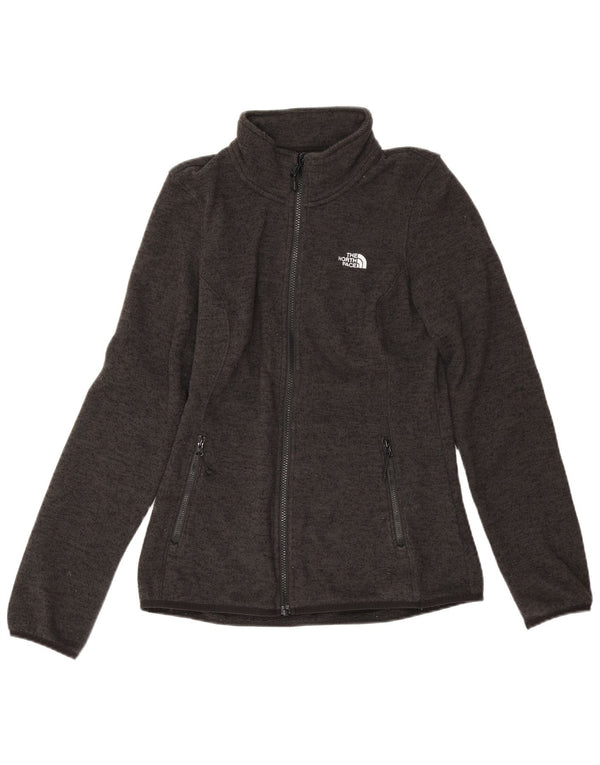 The North Face Womens Tracksuit Top Jacket UK 12 Medium Grey Flecked