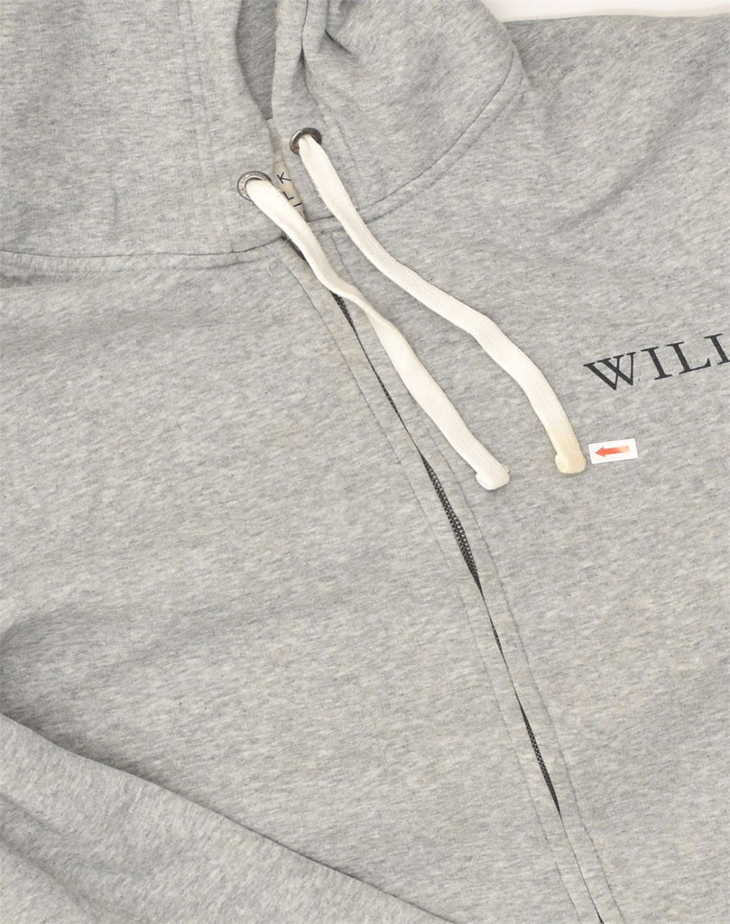 JACK WILLS Mens Zip Hoodie Sweater Large Grey Cotton | Vintage Jack Wills | Thrift | Second-Hand Jack Wills | Used Clothing | Messina Hembry 