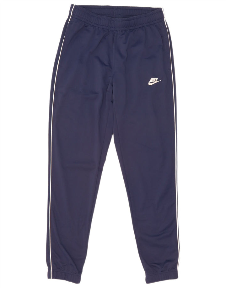 Nike Mens Tracksuit Trousers Joggers Small Navy Blue Polyester