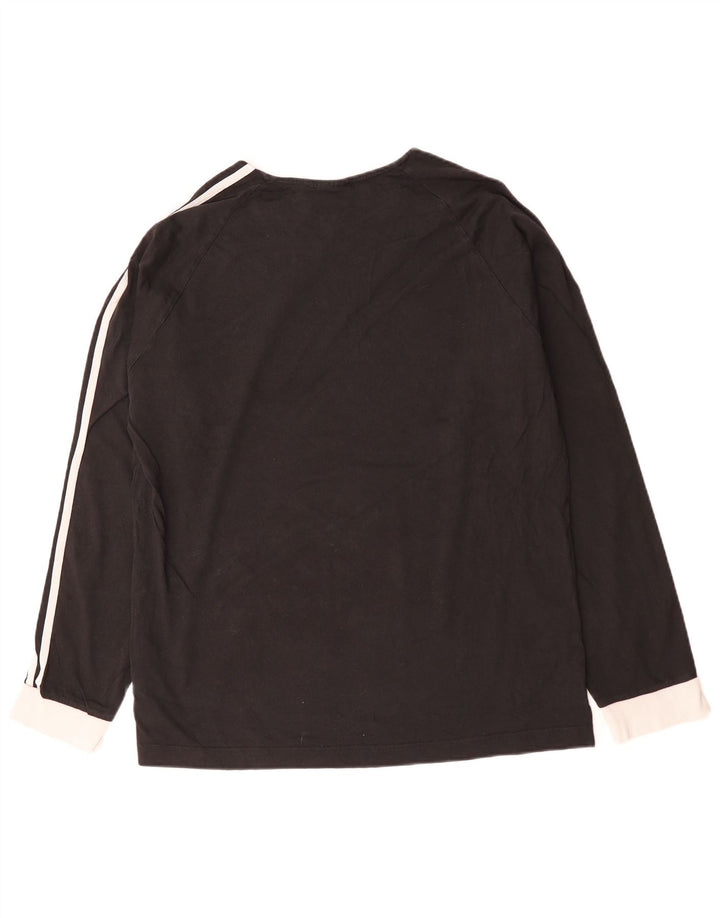 ADIDAS Mens Top Long Sleeve XL Black Cotton