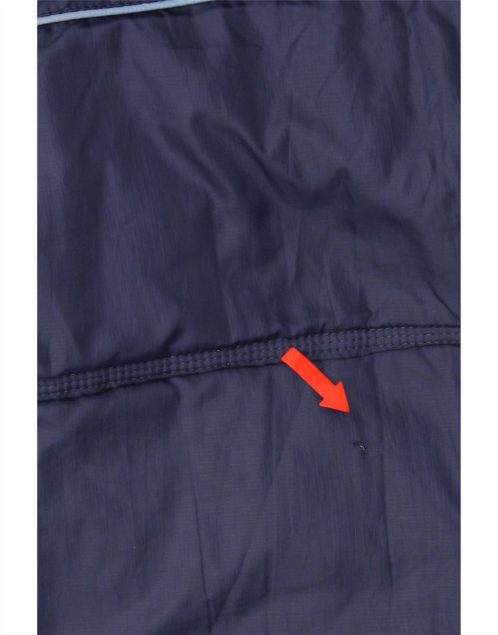 Nike Boys Graphic Hooded Padded Jacket 12-13 Years Large Navy Blue