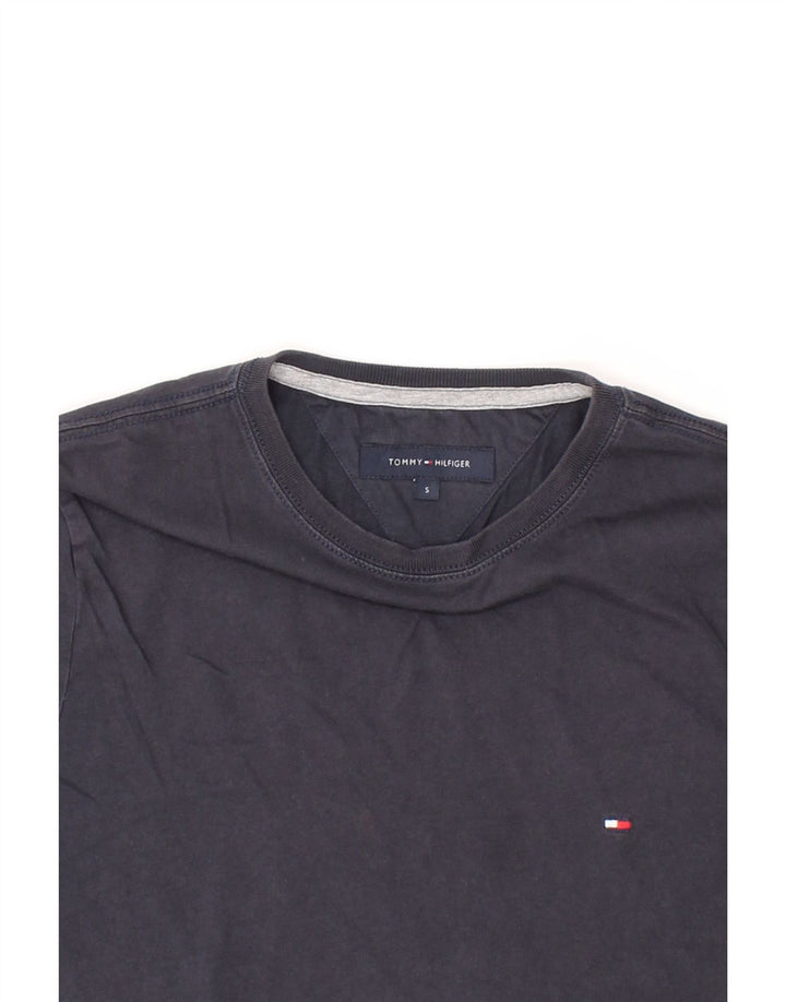 TOMMY HILFIGER Mens T-Shirt Top Small Navy Blue Cotton Vintage Tommy Hilfiger and Second-Hand Tommy Hilfiger from Messina Hembry 