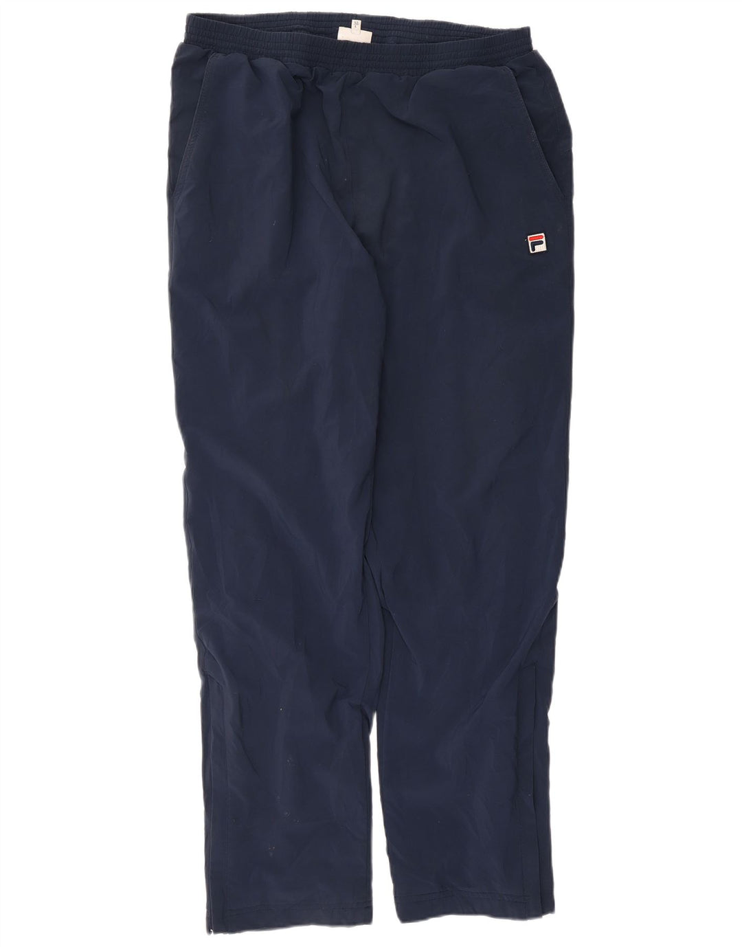 FILA Mens Tracksuit Trousers Large Navy Blue Polyester