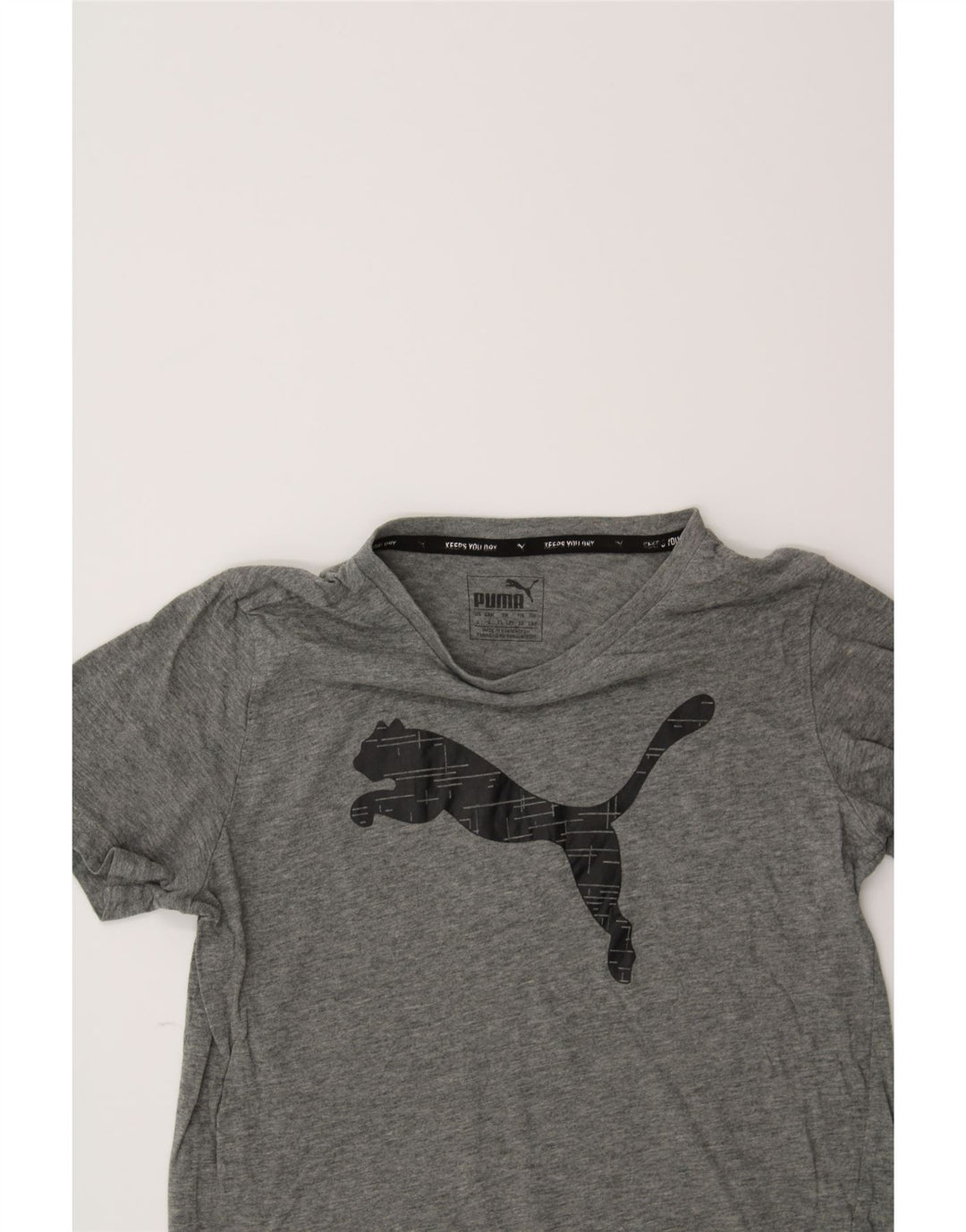 PUMA Boys Graphic T-Shirt Top 11-12 Years  Grey Vintage Puma and Second-Hand Puma from Messina Hembry 