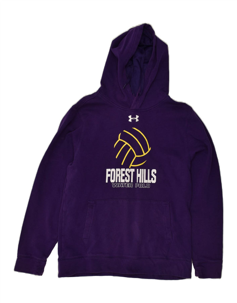 UNDER ARMOUR Mens Forest Hill Water Polo Hoodie Jumper Medium Purple | Vintage Under Armour | Thrift | Second-Hand Under Armour | Used Clothing | Messina Hembry 