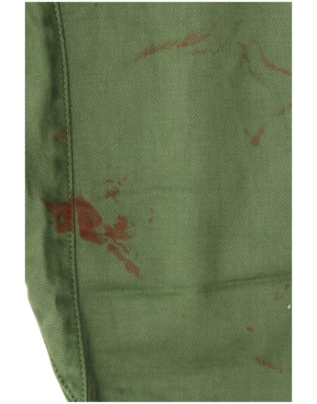 Quiksilver Mens Straight Chino Trousers Medium W30 L30 Green Polyester