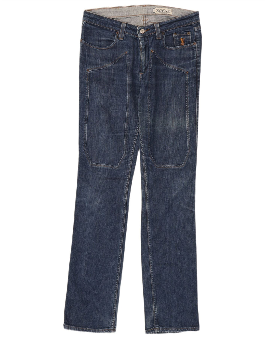 Jeckerson Mens Slim Jeans W31 L34 Blue Cotton