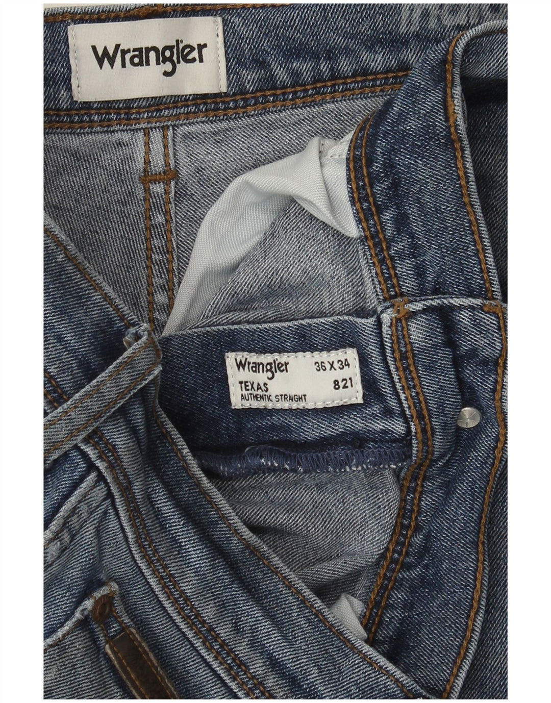 Wrangler Mens Texas Straight Jeans W36 L32 Blue