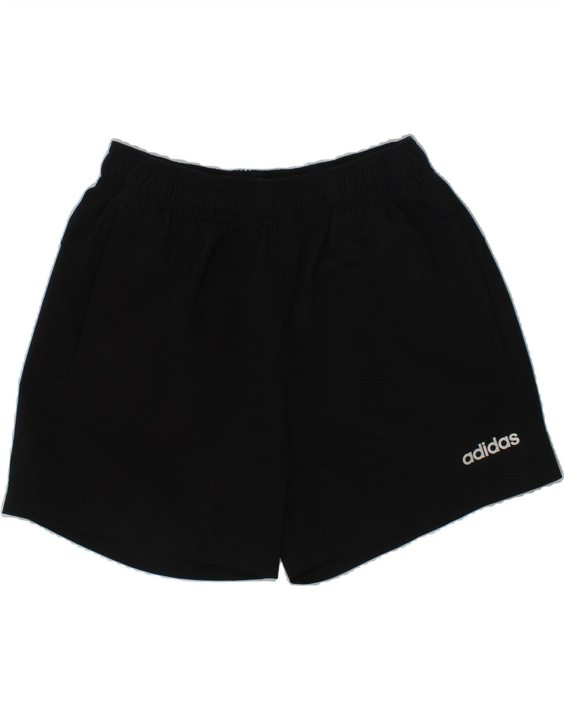 ADIDAS Boys Sport Shorts 11-12 Years Black Polyester | Vintage Adidas | Thrift | Second-Hand Adidas | Used Clothing | Messina Hembry 