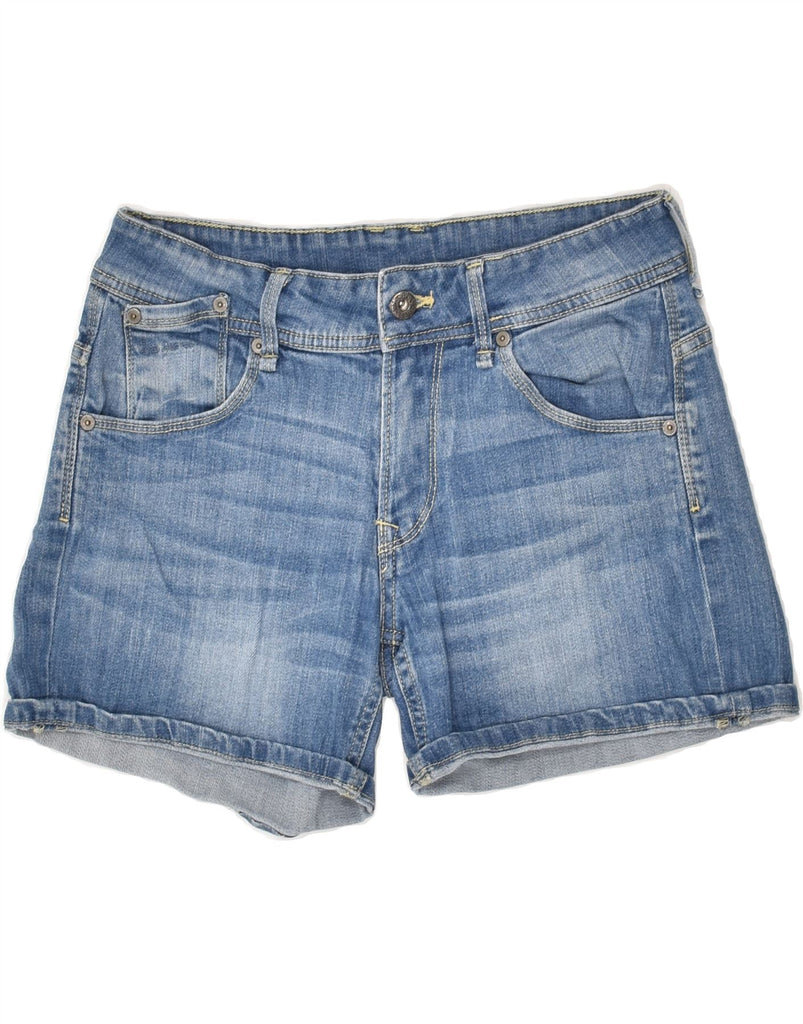 PEPE JEANS Womens Denim Shorts W26 Small Blue Cotton | Vintage PEPE Jeans | Thrift | Second-Hand PEPE Jeans | Used Clothing | Messina Hembry 