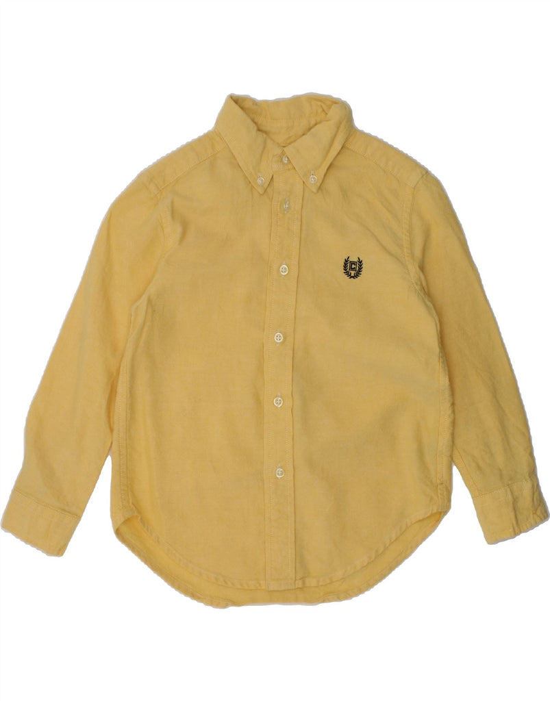 CHAPS Boys Shirt 3-4 Years Yellow Cotton | Vintage Chaps | Thrift | Second-Hand Chaps | Used Clothing | Messina Hembry 