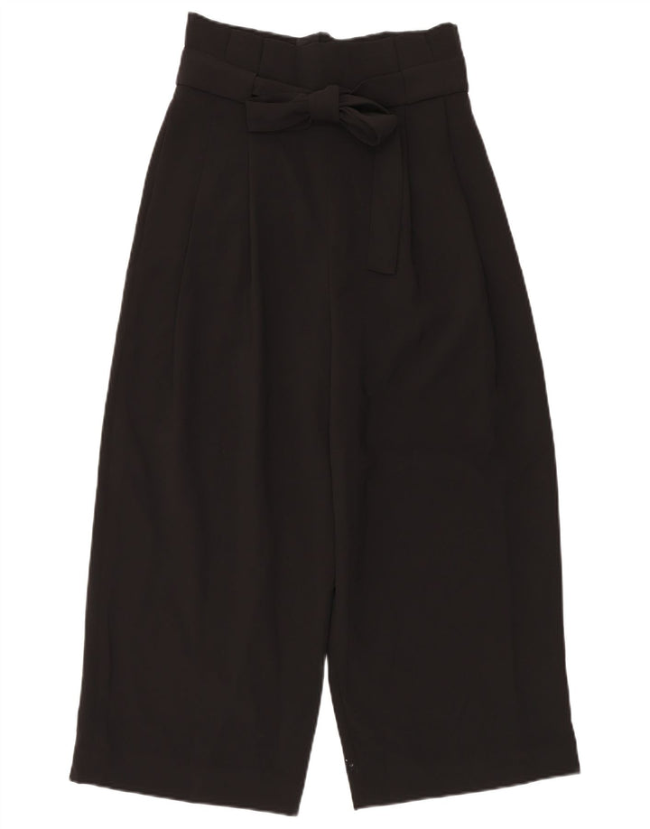 Coast Womens Crop Harem Trousers EU 36 Small W30 L23 Black Polyester