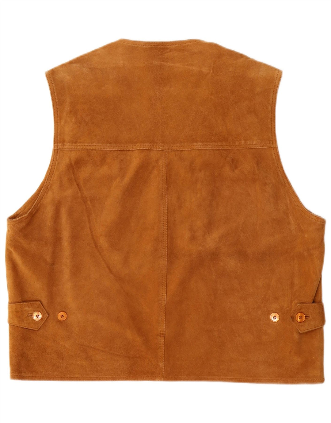 Podleyski Mens Suede Gilet IT 56 3XL Brown Leather