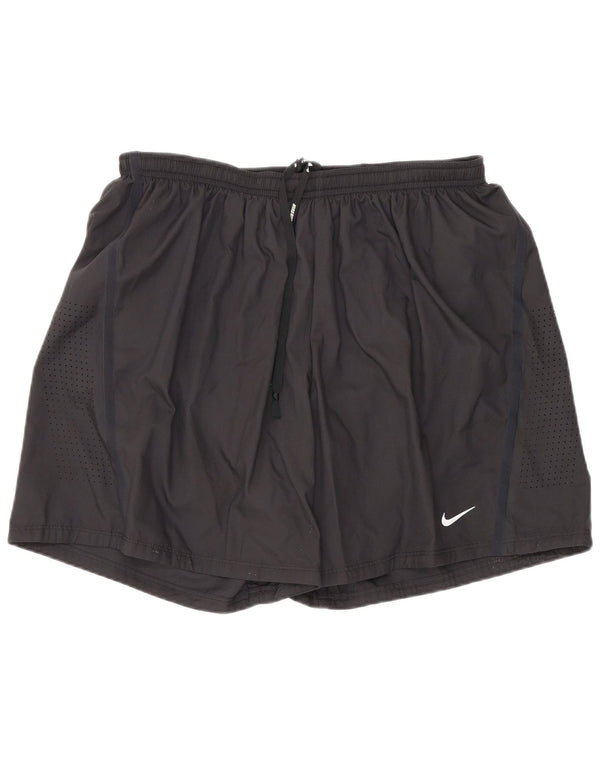 Nike Womens Dri Fit Sport Shorts Large Black Polyester