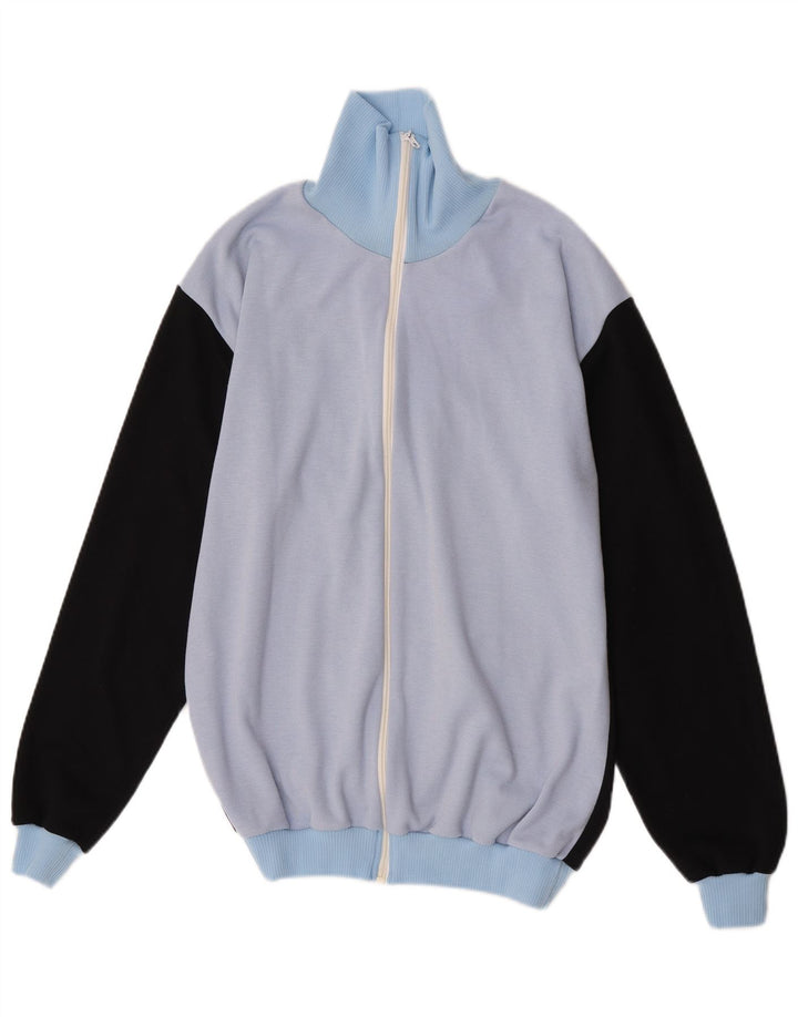 Apart Mens Tracksuit Top Jacket EU 52 Large Blue Colourblock