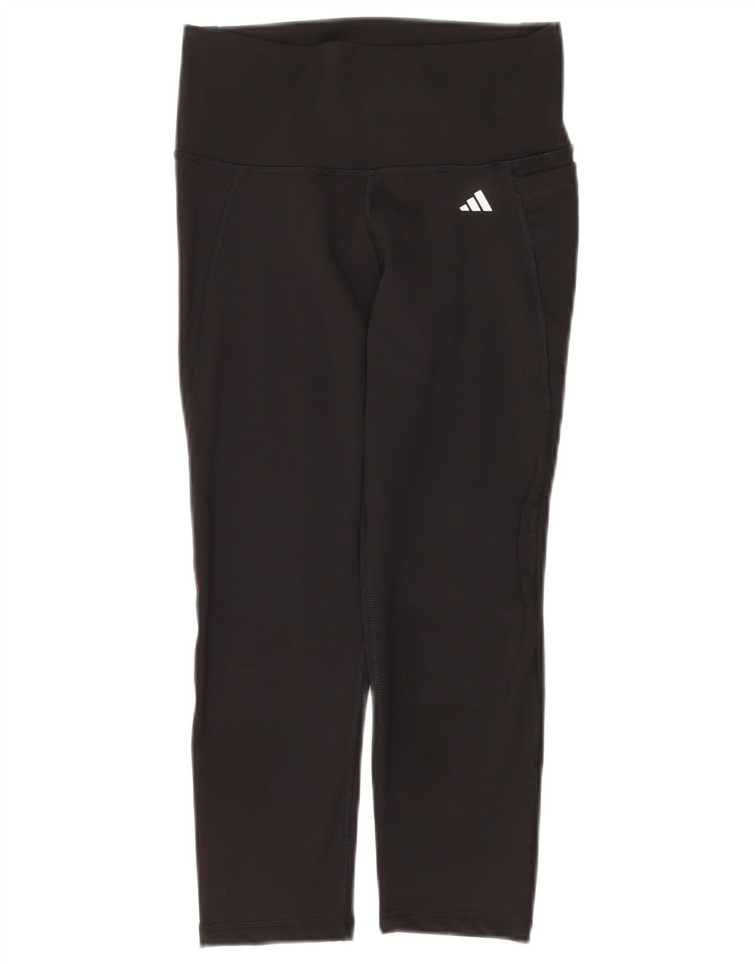 Adidas Womens Aeroready Capri Leggings UK 12/14 Medium  Black
