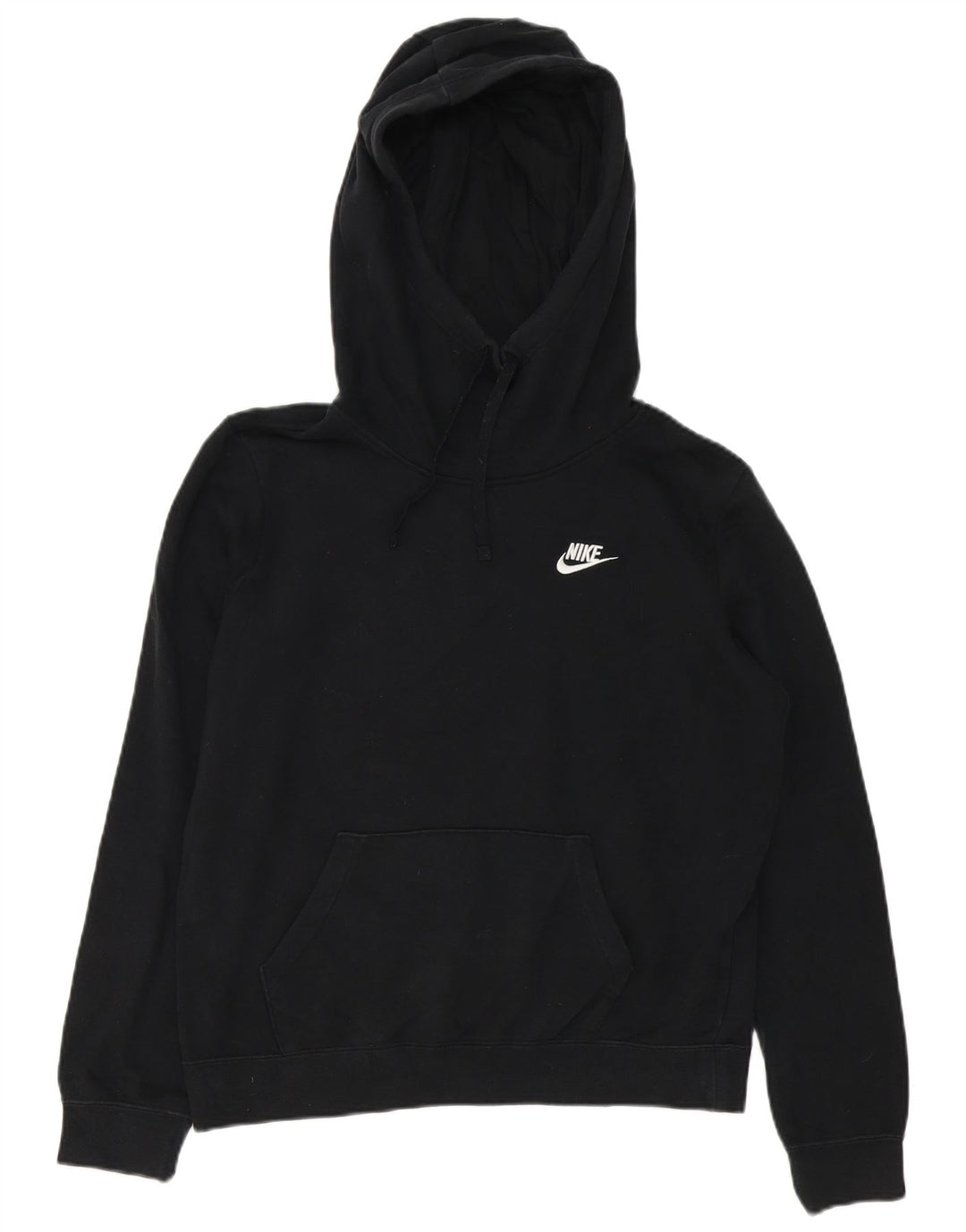 Nike Mens Hoodie Jumper Medium Black Cotton