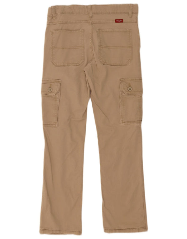 Wrangler Boys Cargo Trousers 11-12 Years W27 L26 Beige Cotton