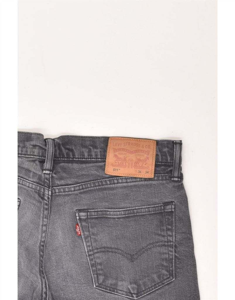 LEVI'S Mens 511 Slim Jeans W34 L34 Grey Cotton | Vintage Levi's | Thrift | Second-Hand Levi's | Used Clothing | Messina Hembry 