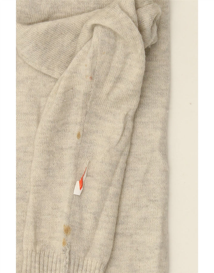 Fat Face Womens Longline Open Cardigan Sweater UK 10 Small Grey Flecked