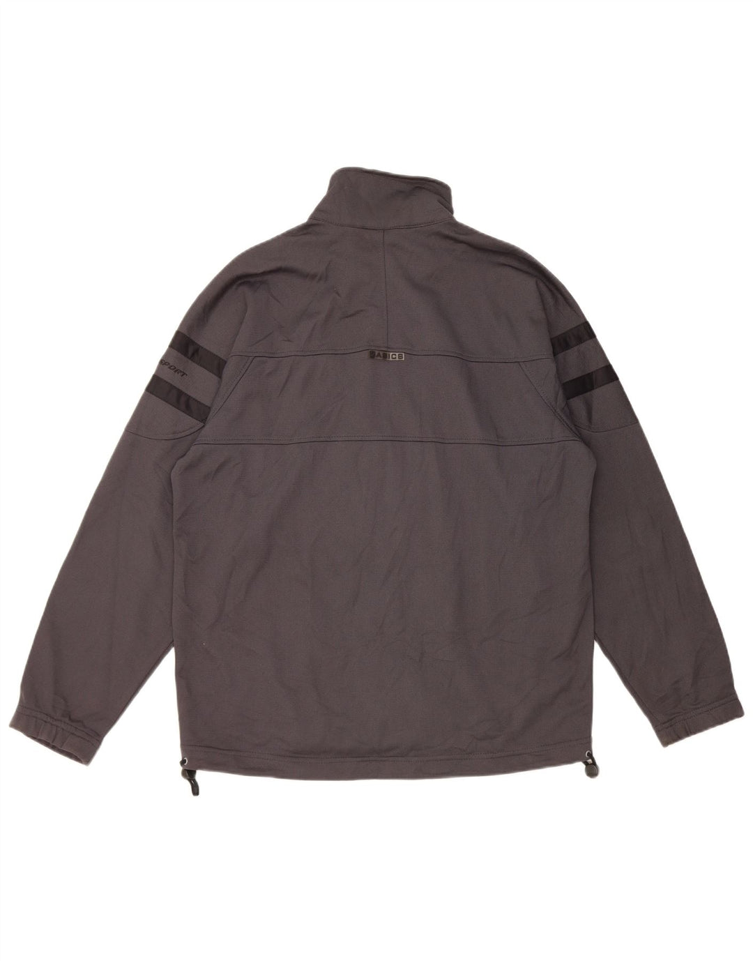 ASICS Mens Loose Fit Tracksuit Top Jacket XS Grey Polyester