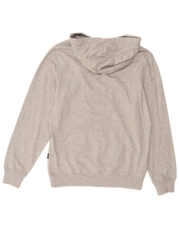 Diadora Mens Graphic Hoodie Jumper Medium Grey Cotton