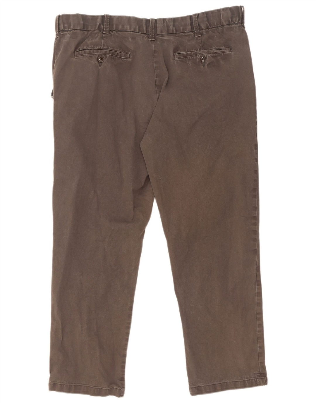 Marks & Spencer Mens Blue Harbour Straight Chino Trousers W40 L29 Grey