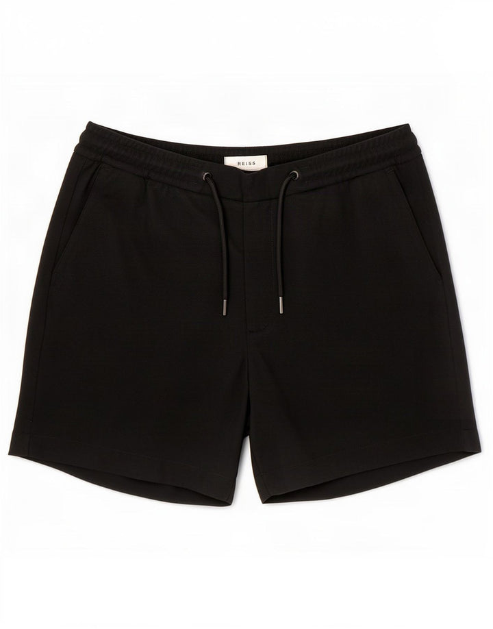 Reiss Mens Chino Shorts W32 Medium Black Polyester