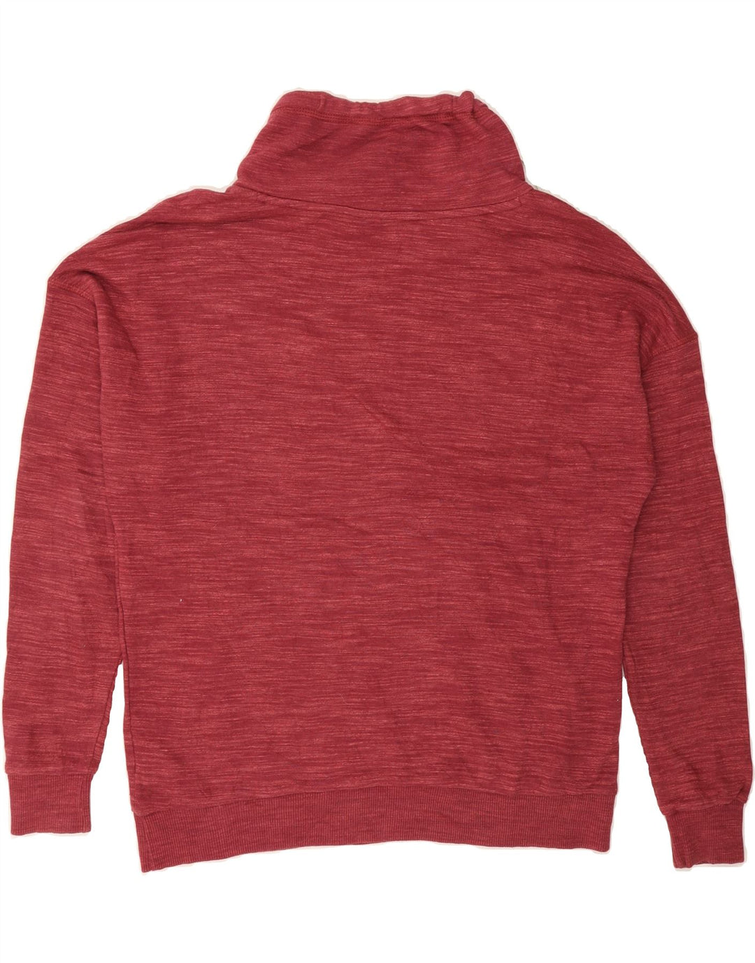 REEBOK Womens Sweatshirt Jumper UK 16 Large Maroon Flecked Cotton Vintage Reebok and Second-Hand Reebok from Messina Hembry 