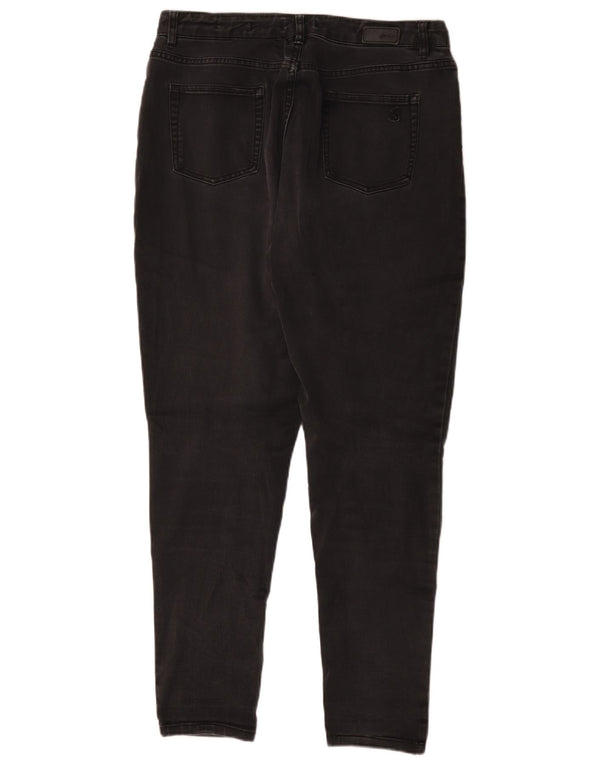 Joules Womens Skinny Jeans UK 14 Large W34 L30 Black Cotton