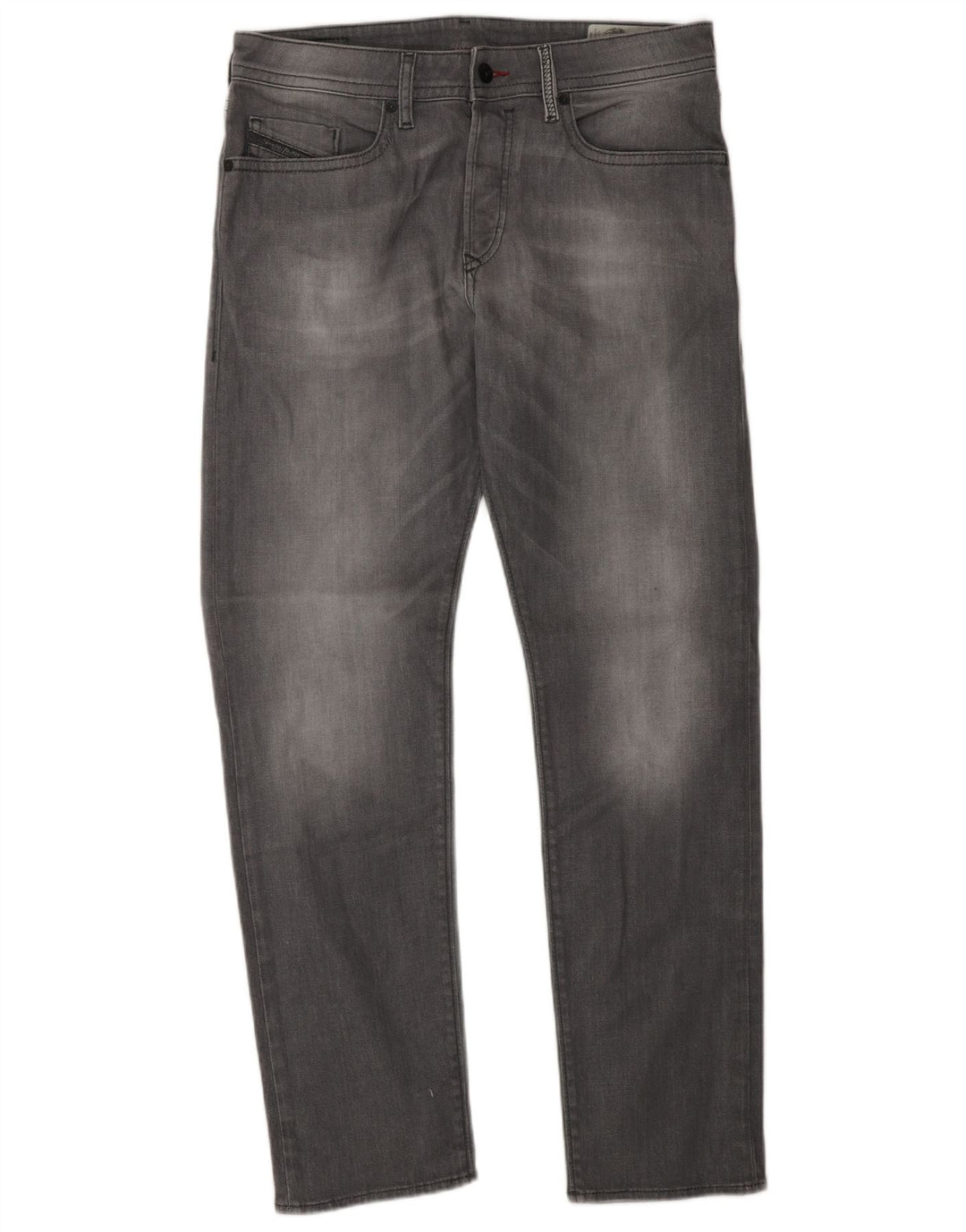 Diesel Mens Straight Jeans W30 L30 Grey Cotton