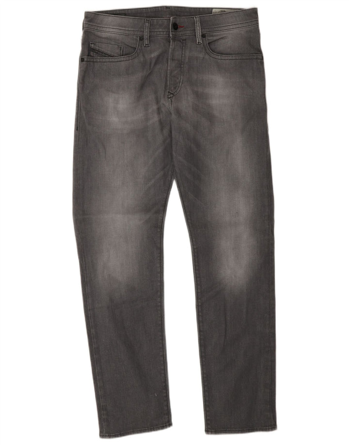 Diesel Mens Straight Jeans W30 L30 Grey Cotton