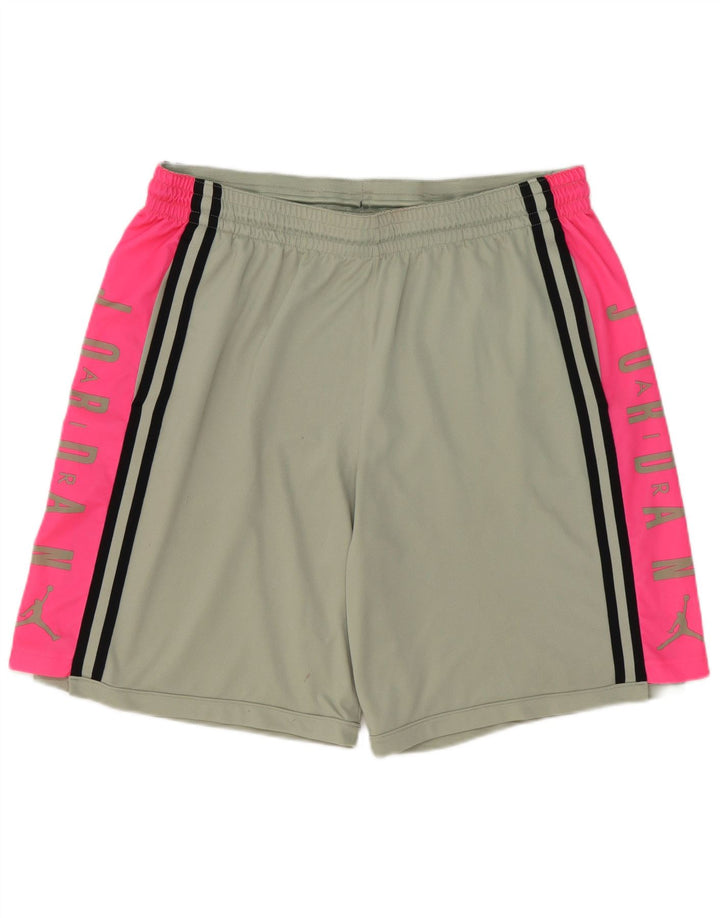 Jordan Mens Graphic Sport Shorts 2XL  Grey Colourblock Polyester