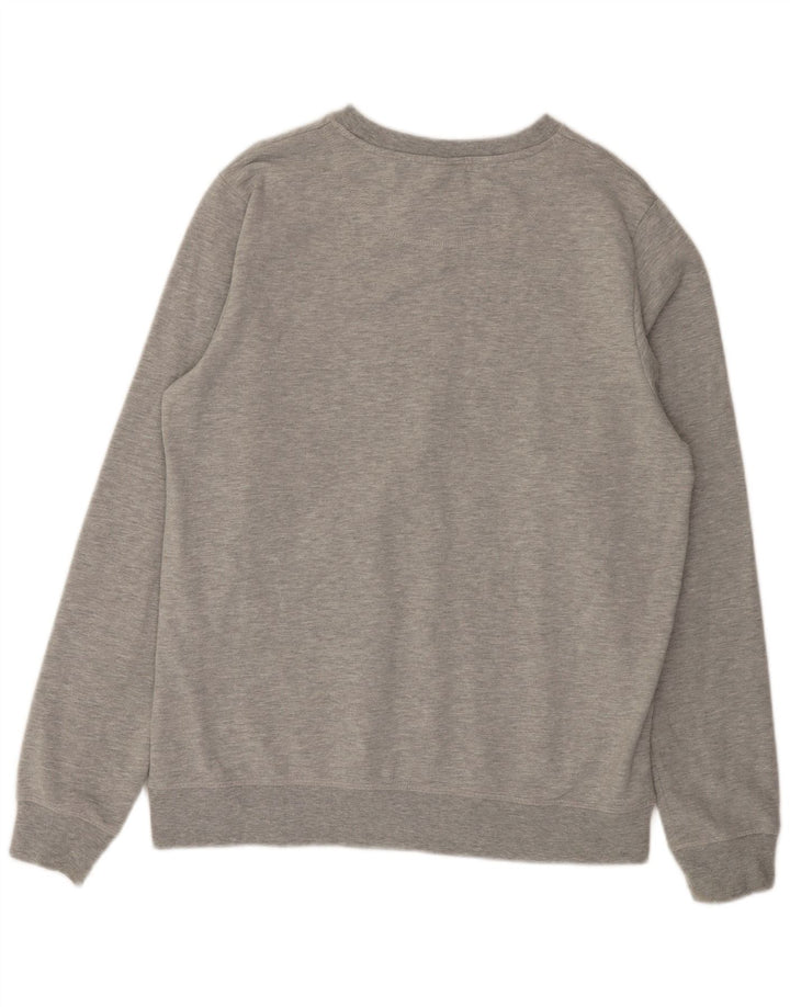 Helly Hansen Mens Graphic Sweatshirt Jumper XL Grey Flecked Cotton