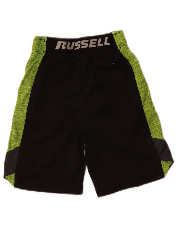 Russell Athletic Boys Sport Shorts 4-5 Years XS Black Colourblock Polyester