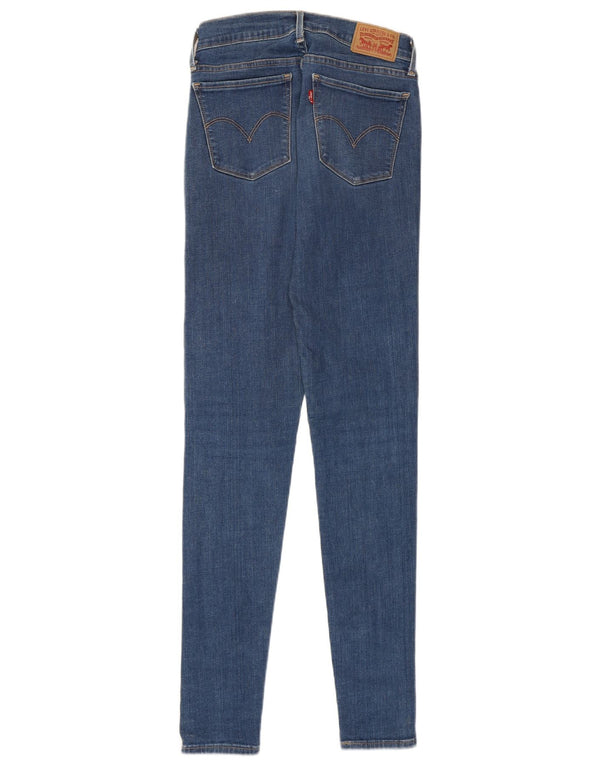 Levi's Womens 710 Super Skinny Jeans W26 L32 Blue Cotton