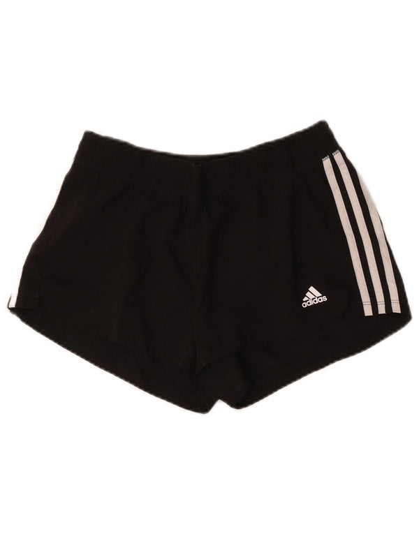 Adidas Womens Aeroready Sport Shorts UK 8/10 Small Black Polyester