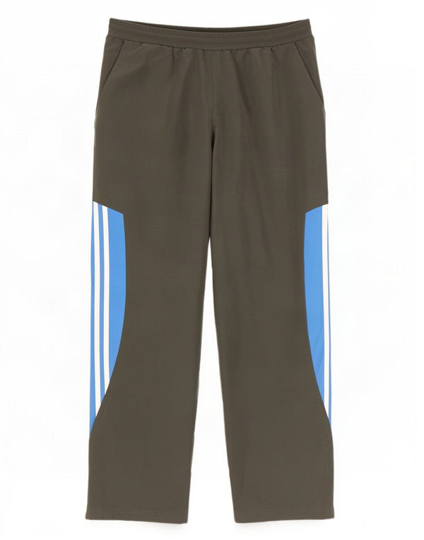 Adidas Mens Tracksuit Trousers UK 42/44 Large Khaki Colourblock Polyester