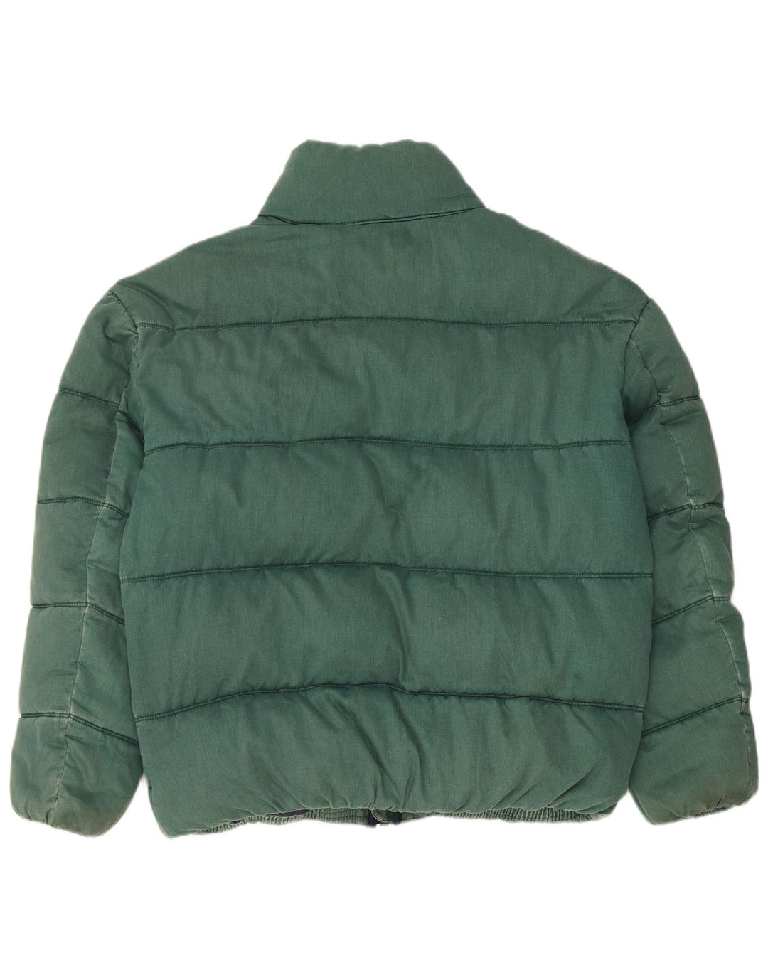 Tommy Hilfiger Mens Padded Jacket UK 38 Medium Green Cotton