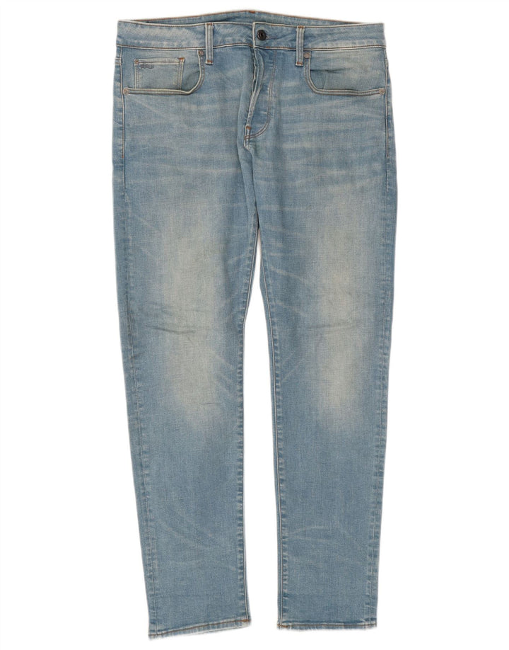 G-Star Mens Slim Jeans W33 L32 Blue Cotton